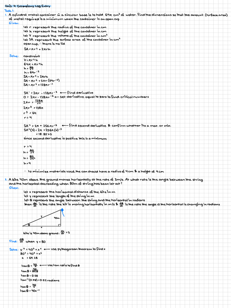 Calculus Optimization Guide | PDF | Profit (Economics) | Revenue
