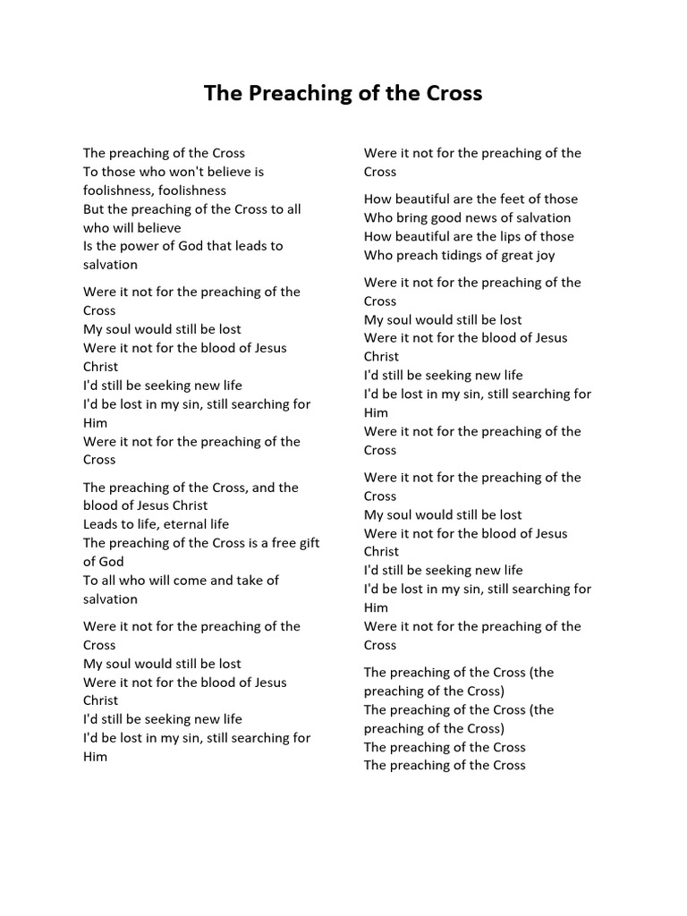 The Power of the Preaching of the Cross | PDF | Salvation | Jesus