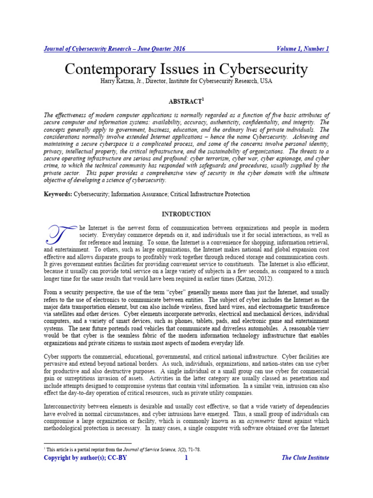 Understanding Cybersecurity Challenges | PDF | Security | Computer Security