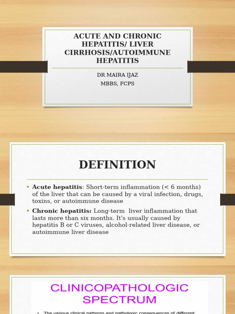 Hepatitis and Liver Cirrhosis Overview | PDF | Hepatitis | Immunology