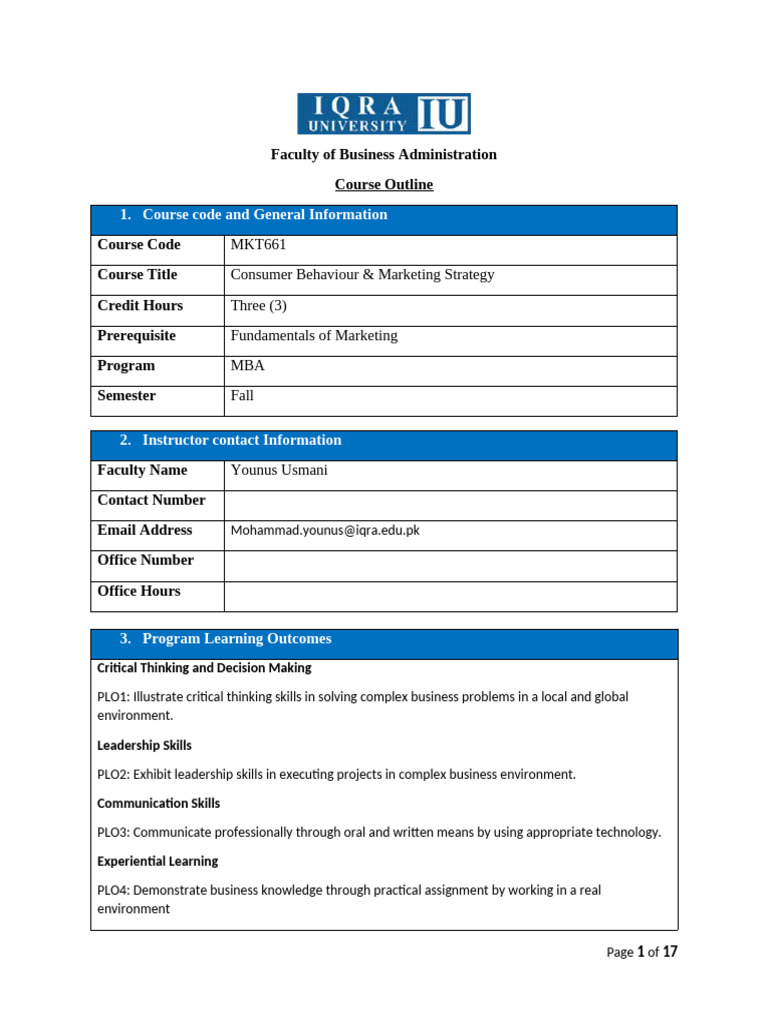 Consumer Behavior & Marketing Strategy Course | PDF | Attitude ...