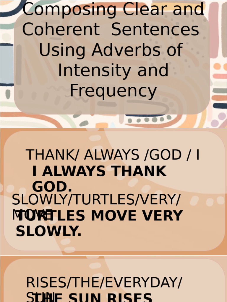 Mastering Adverbs: Intensity & Frequency | PDF