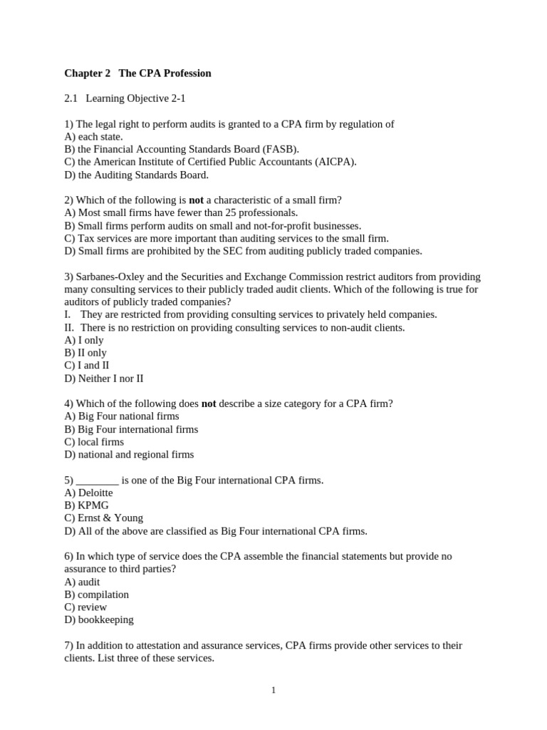 Chapter 02 Questions (Partial) | PDF | Certified Public Accountant ...