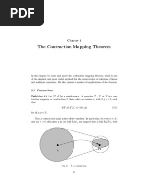 The Contraction Mapping Theorem