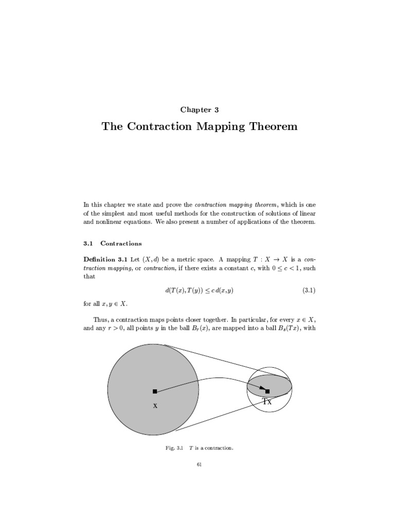 The Contraction Mapping Theorem