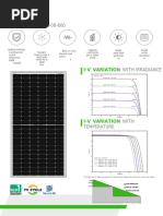 Adani 610W N-Type Bifacial Panel Datasheet | PDF | Electrical ...