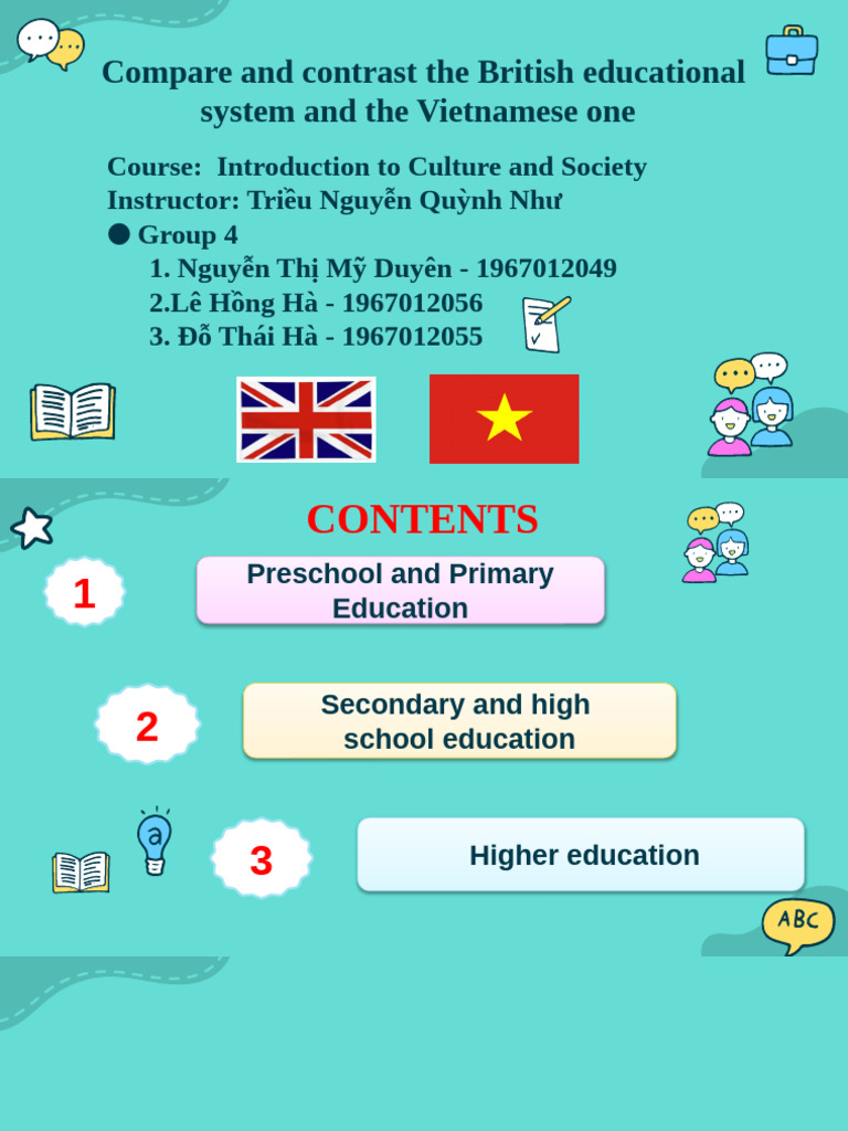 British vs. Vietnamese Education Systems | PDF | Schools | Preschool