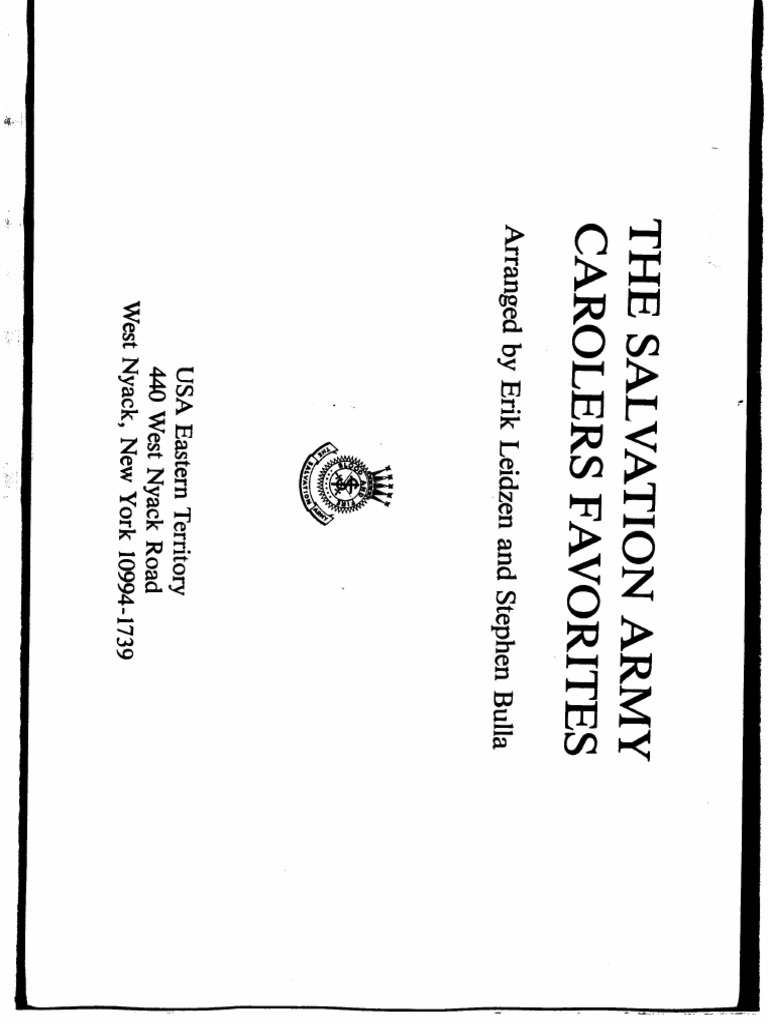 Salvation Army Carolers Favorites Various Leidzen 2 1 PDF