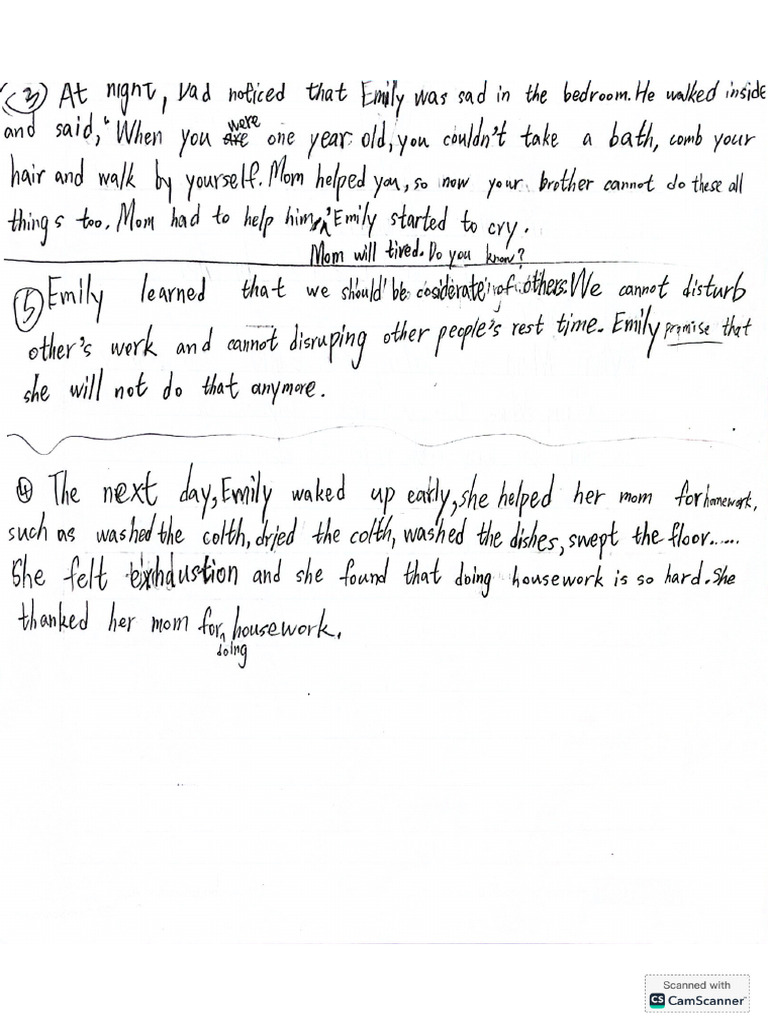 Writing About Emily's Story | PDF