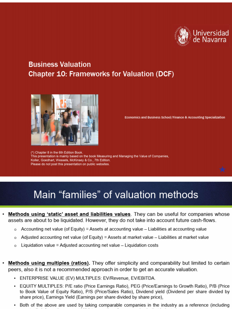 Valuation Frameworks Using DCF Methods | PDF | Cost Of Capital ...