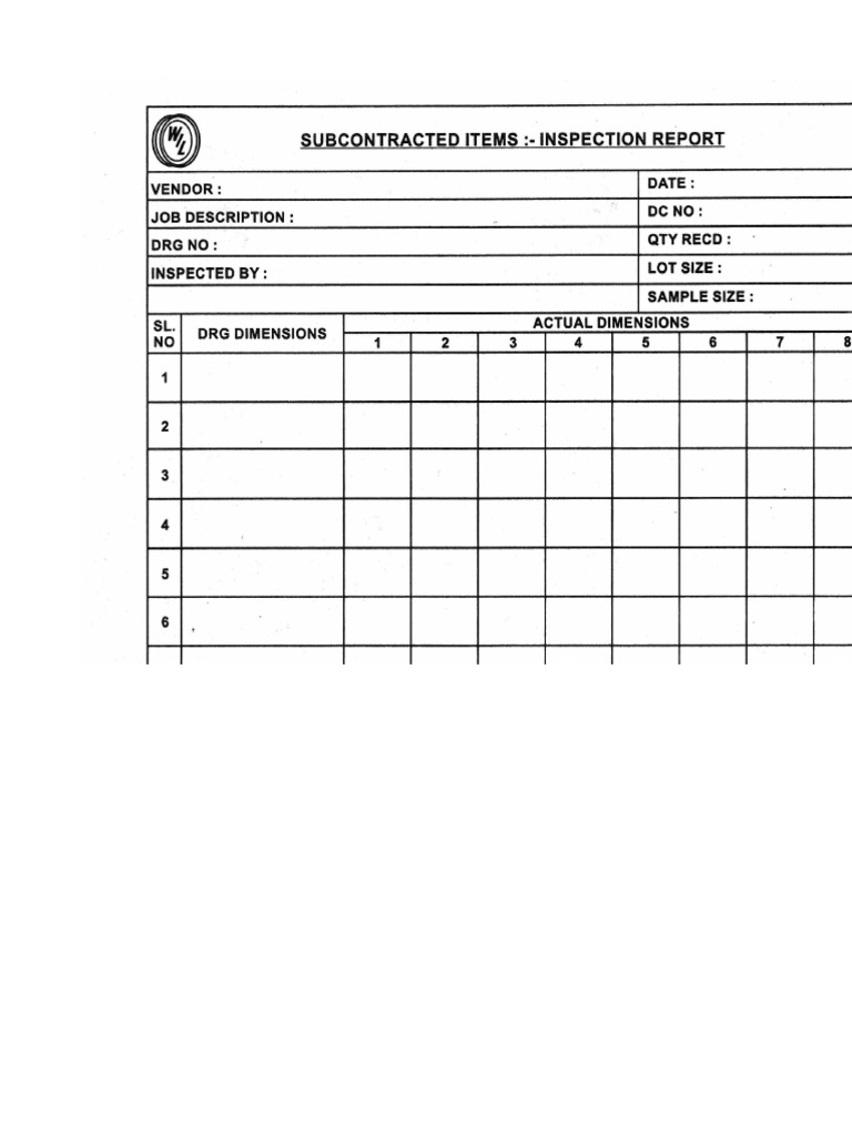 Inspection Report | PDF