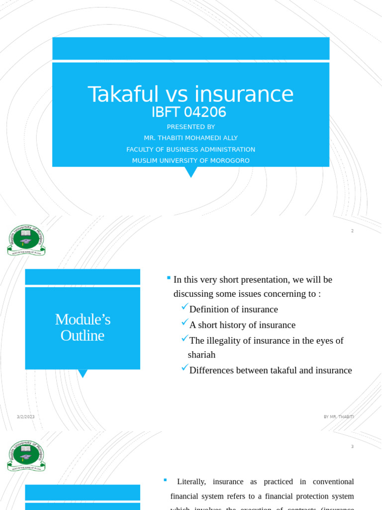 Takaful vs Conventional Insurance Explained | PDF