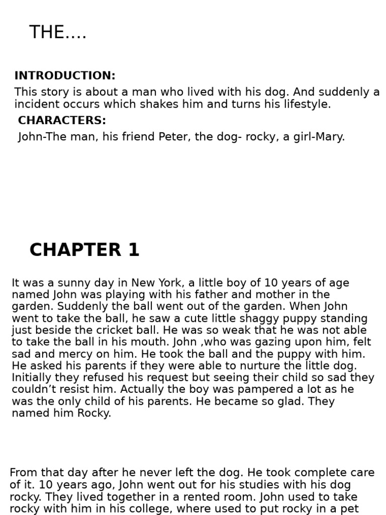 John's Journey: Friendship and Loyalty | PDF