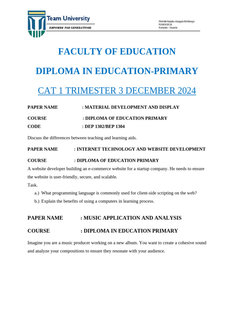 DEP (2) | PDF | Teachers | Web Development