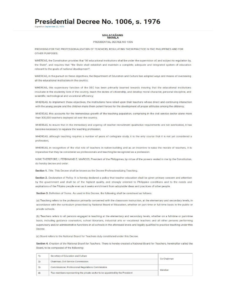 PD 1006 | PDF
