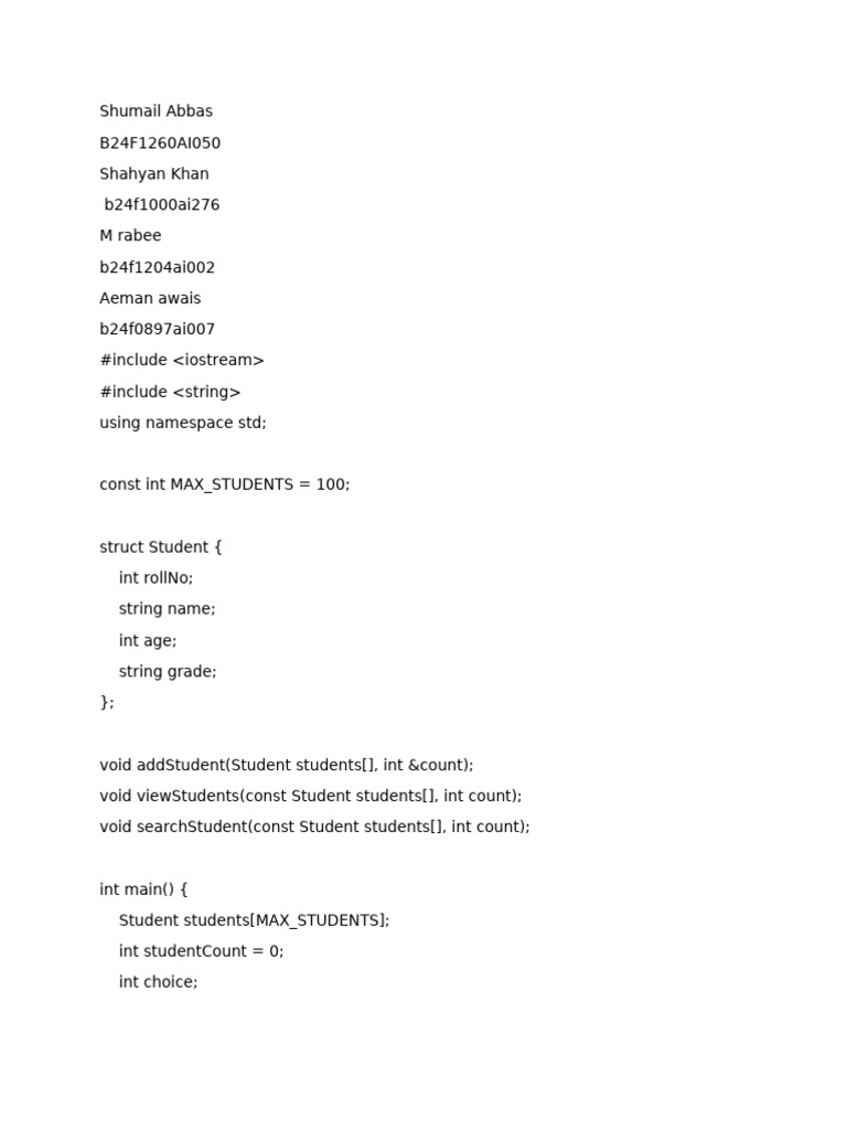 School Managment System Pdf Computer Programming C