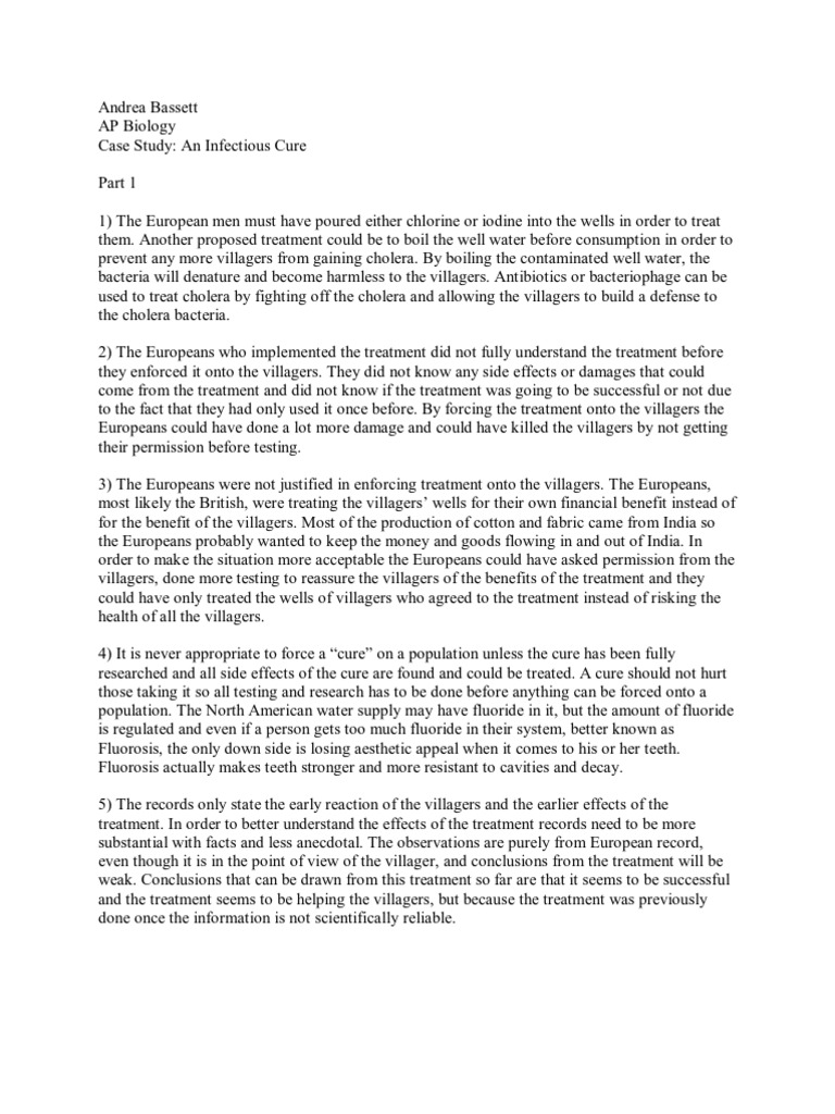 Case study bacterial infection image