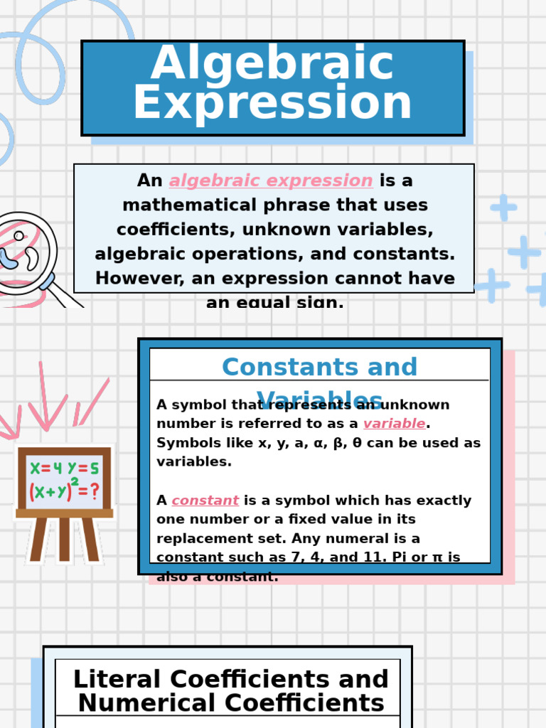 Understanding Algebraic Expressions | PDF