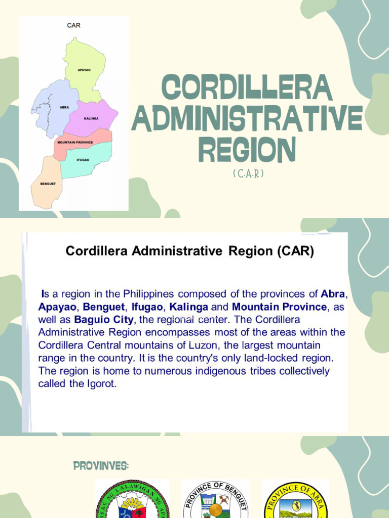 Cordillera Administrative Region Overview | PDF