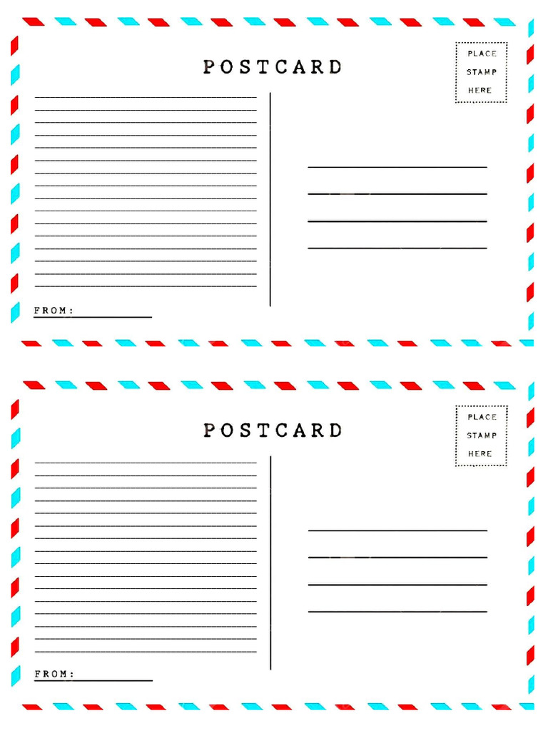 Unit 8 Postcard Writing | PDF