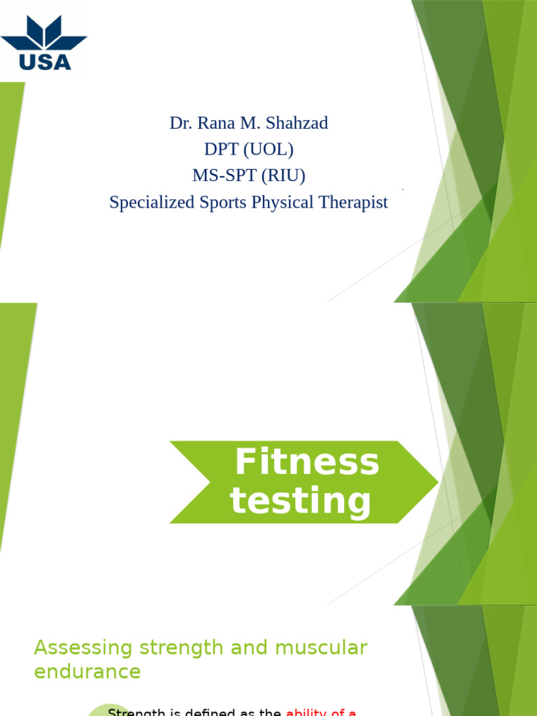 Sports Strength and Endurance Testing Guide | PDF | Muscle Contraction ...