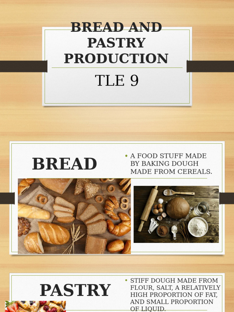 Bread and Pastry Production Definition of Terms | PDF