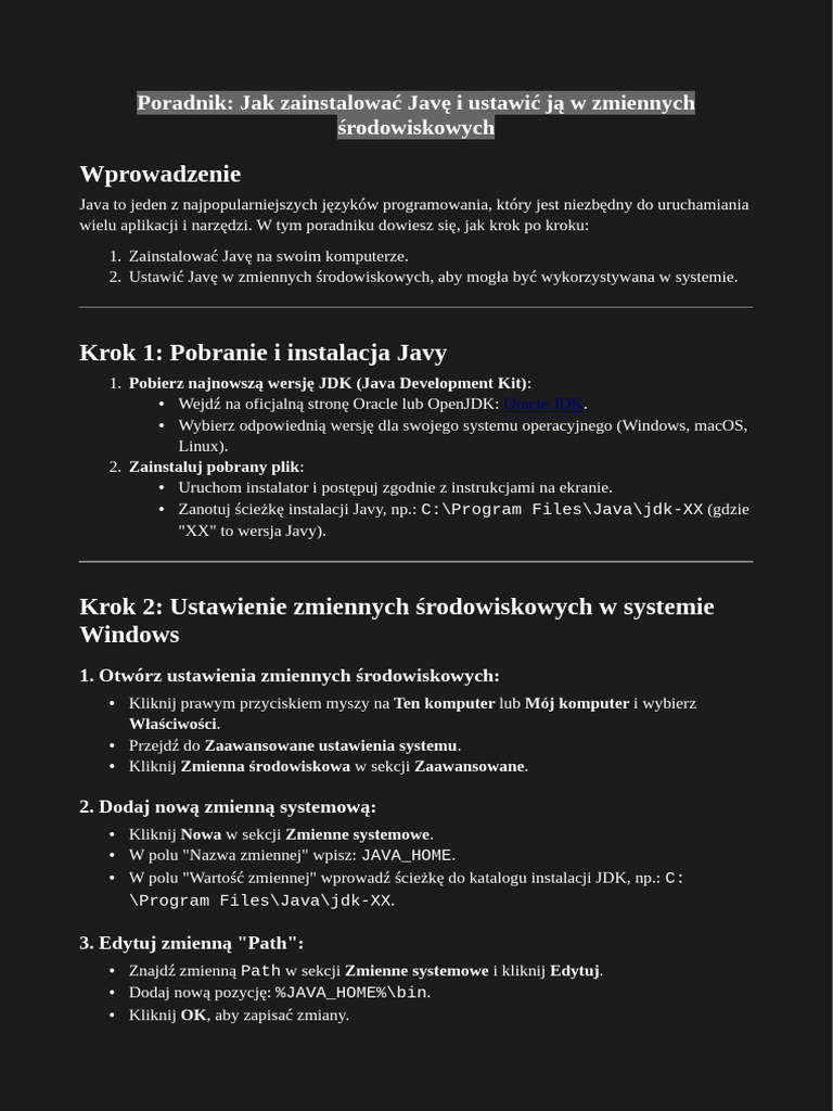 Jak Zainstalowac Jave (Vanadium Client Tutorial 2025 Reaasdasdasl) | PDF