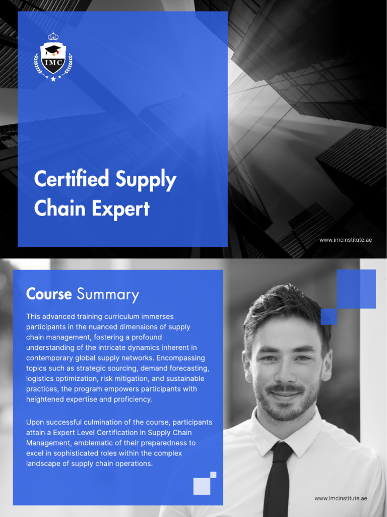 SCM Expert Course Overview | PDF | Supply Chain | Supply Chain Management