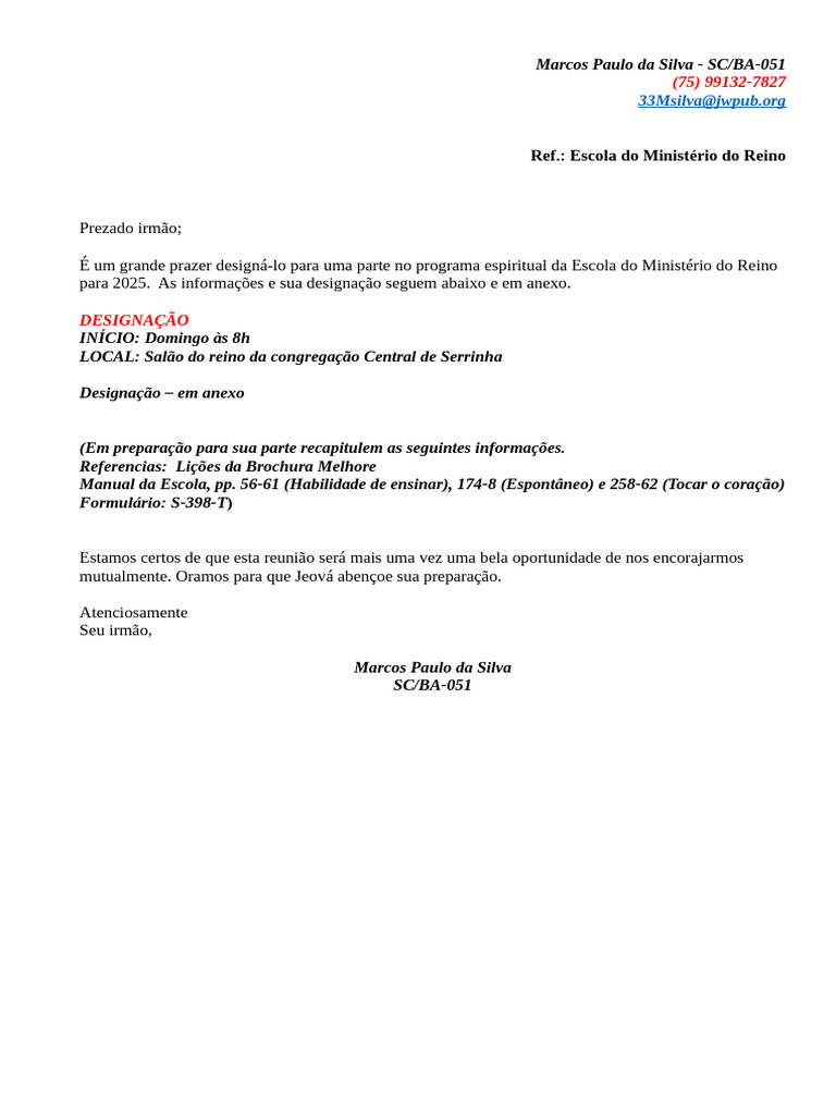 Designação para Emr | PDF