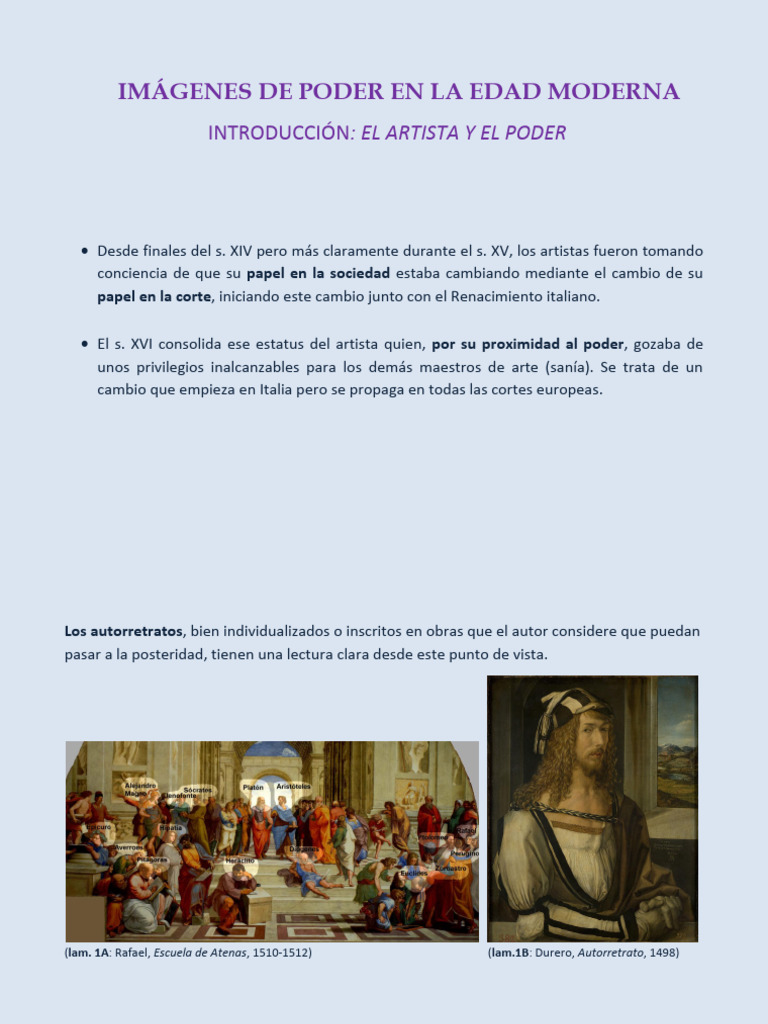 Arte y Poder en la Edad Moderna | PDF | Las artes