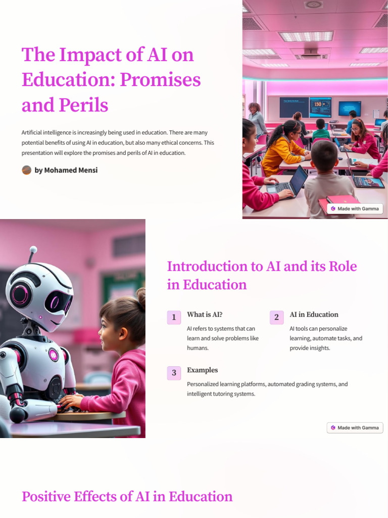 AI in Education: Balancing Benefits and Risks | PDF | Artificial ...