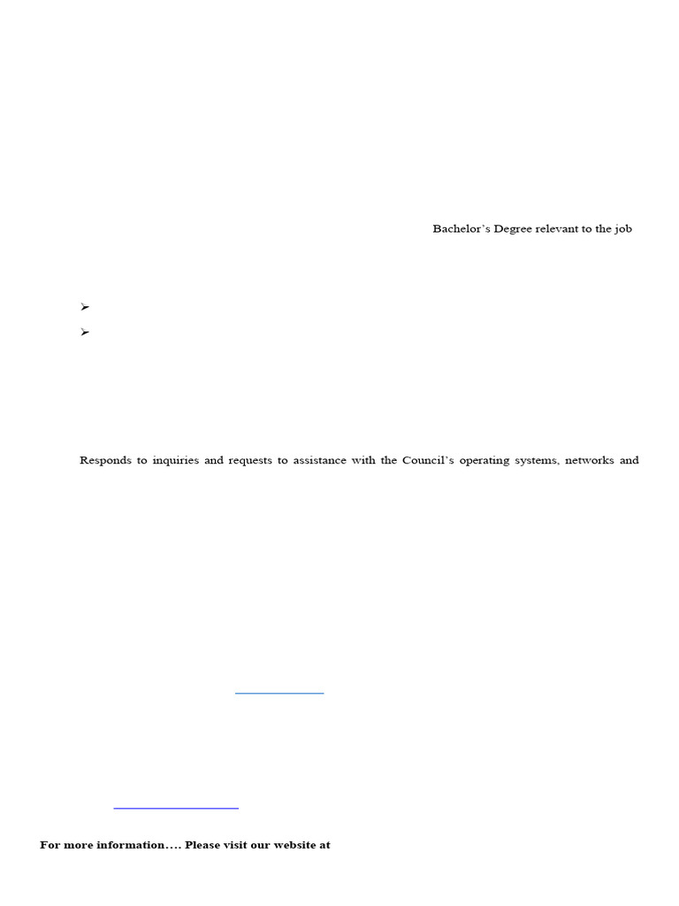 Computer Operator III Job Opening | PDF | Computer Network | Computer ...