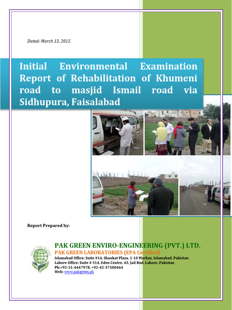 IEE | PDF | Environmental Impact Assessment | Transport