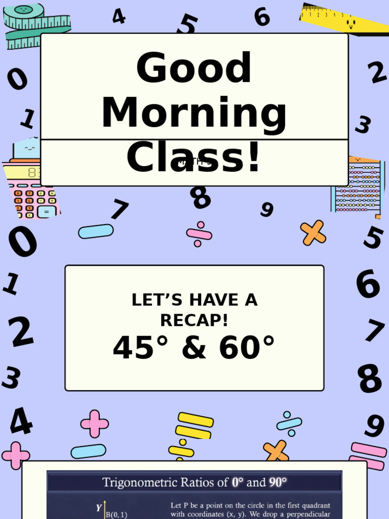 Math 9 Trigonometry Assignment Recap | PDF