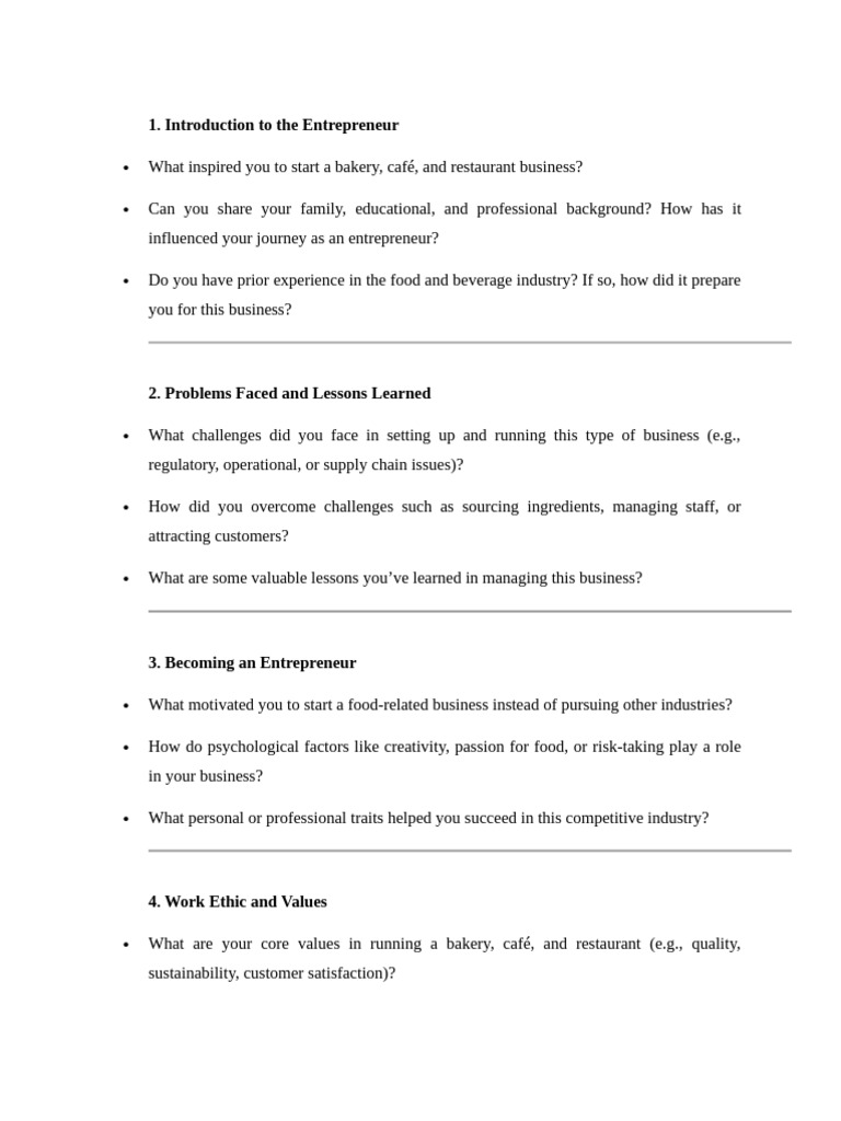 Insights on Starting a Bakery Business | PDF | Entrepreneurship ...