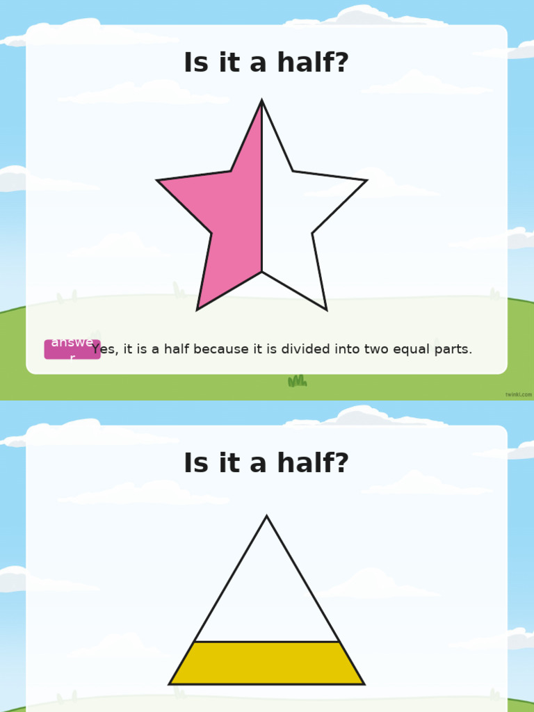 Understanding Halves: Equal Parts Explained | PDF