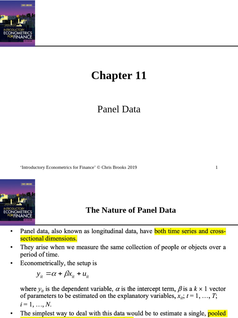 Panel Data Analysis in Banking Econometrics | PDF | Fixed Effects Model ...