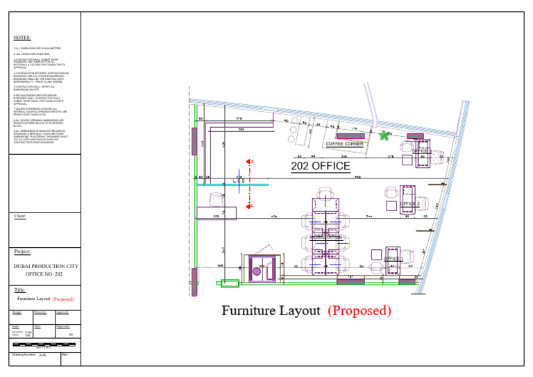 Proposed Furniture Layout for Office | PDF | Design