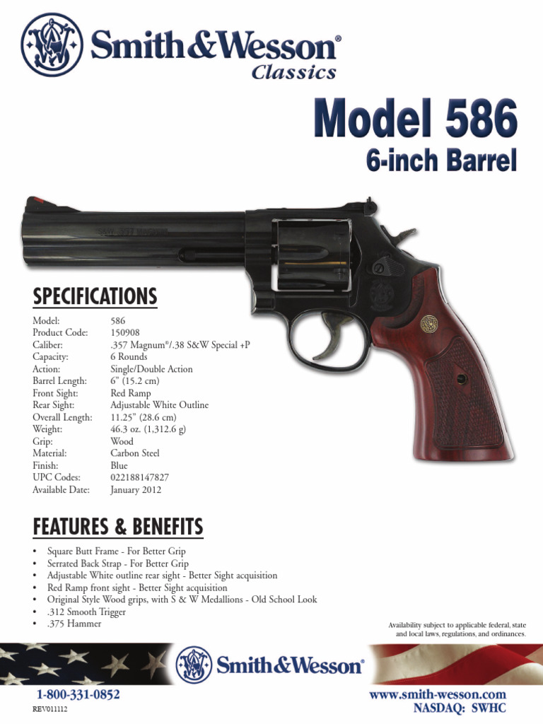 Smith & Wesson 586 Sheet | PDF