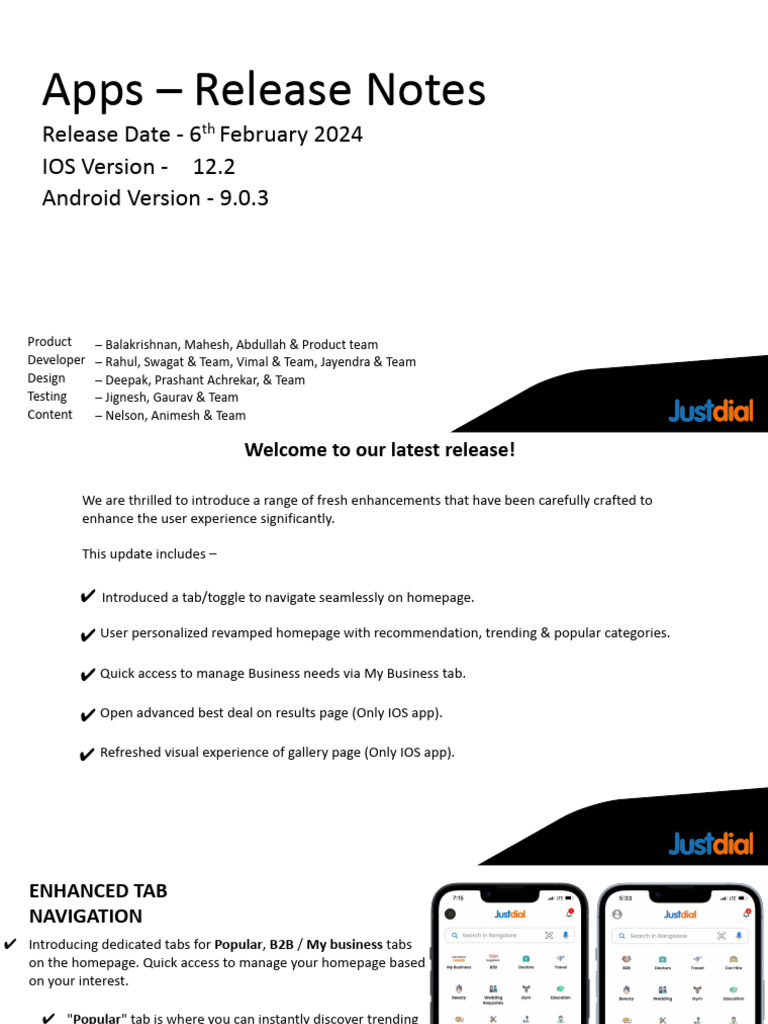 Apps - Release Notes - New Homepage | PDF | Ios | Smartphone