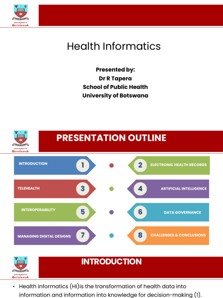 Introduction To Health Informatics | PDF | Electronic Health Record ...