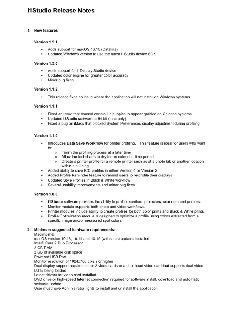 ReleaseNotes EN | PDF | Mac Os | Computer Science