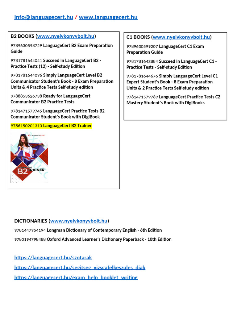 LanguageCert Exam Preparation Resources | PDF