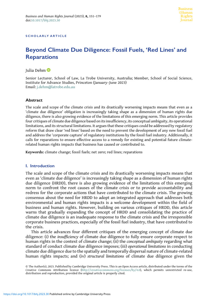 Dehm 2023 - beyond-climate-due-diligence-fossil-fuels-red-lines-and ...
