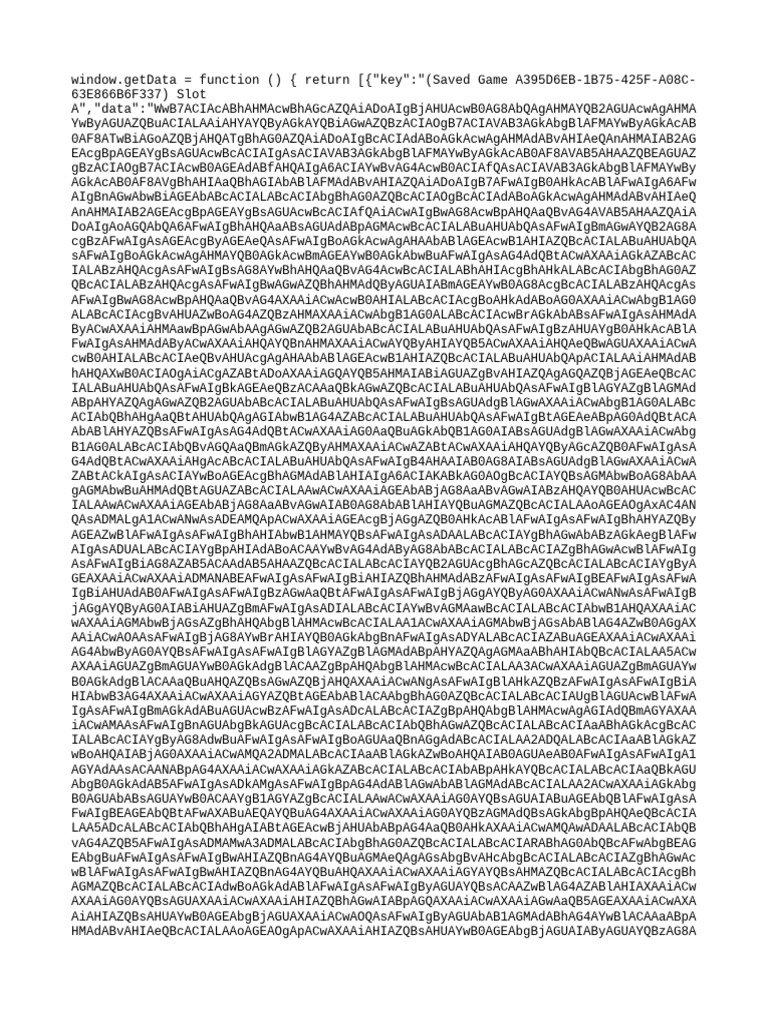 Saved Game Data Extraction Script | PDF