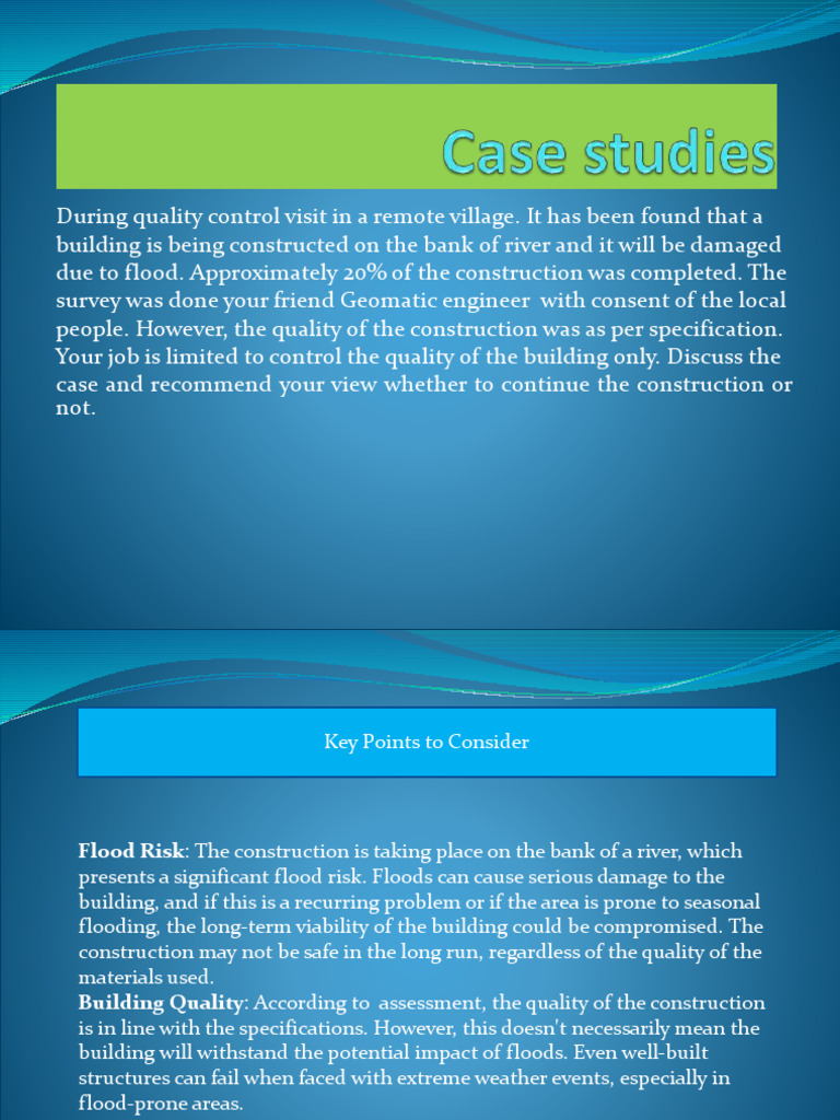 Case Study | PDF | Flood | Risk