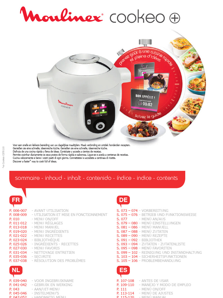 Liste Des 150 Recettes Incluses Cookeo Pdf