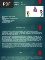 Chinnaya v. Ramayya Case Summary | PDF | Consideration | Ethical Principles