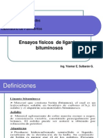 Ensayos Físicos de Ligantes Bituminosos