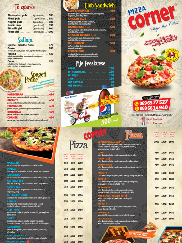 Pizza CORNER 1 | PDF